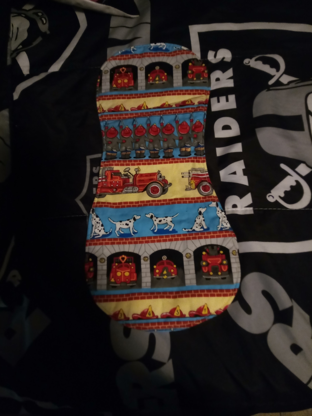 Firetruck & Dalmatian Cotton Burping Cloth